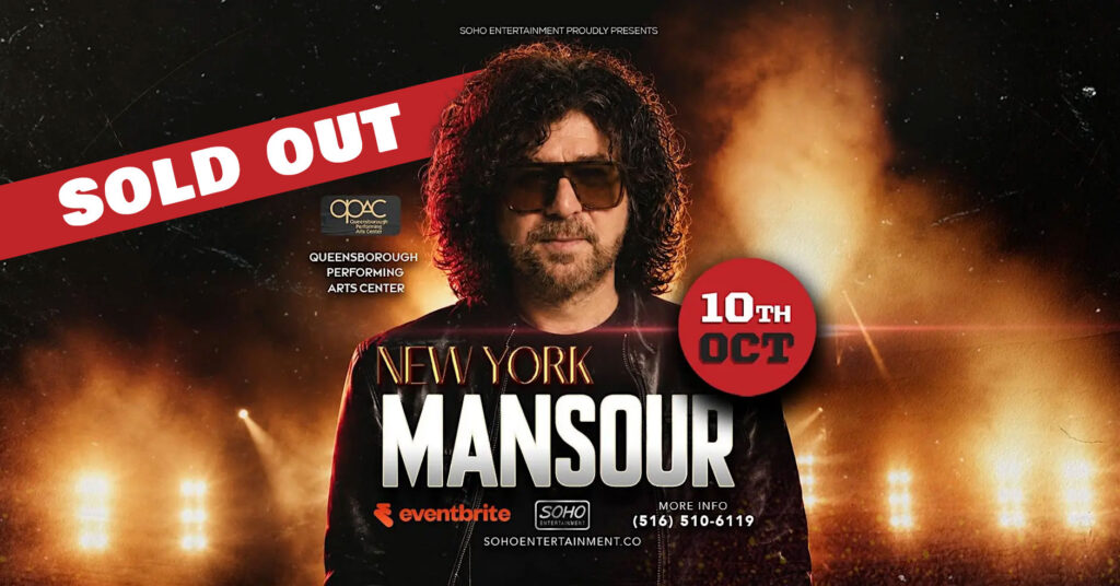Mansour Sells Out Mansour Queensborough Performing Arts Center in New York City